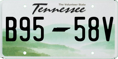 TN license plate B9558V