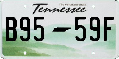 TN license plate B9559F