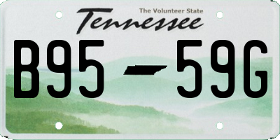 TN license plate B9559G