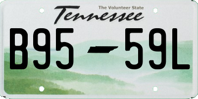TN license plate B9559L