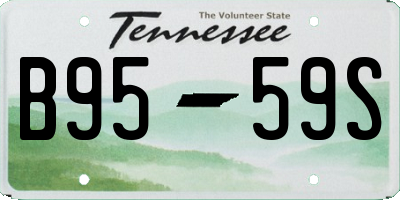 TN license plate B9559S