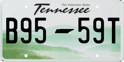TN license plate B9559T