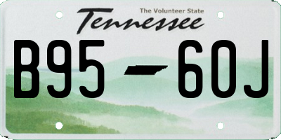 TN license plate B9560J
