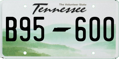 TN license plate B9560O