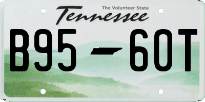 TN license plate B9560T