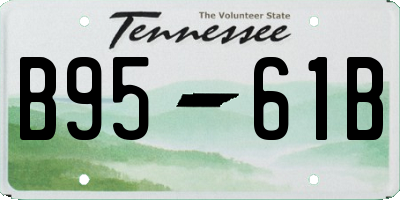 TN license plate B9561B