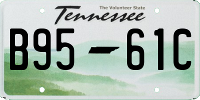 TN license plate B9561C