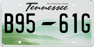 TN license plate B9561G