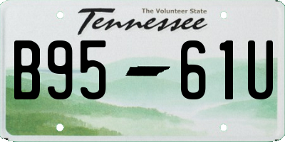 TN license plate B9561U