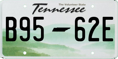 TN license plate B9562E