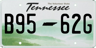 TN license plate B9562G