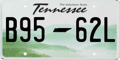 TN license plate B9562L