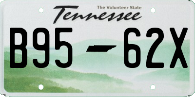 TN license plate B9562X