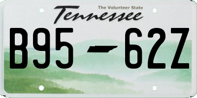 TN license plate B9562Z