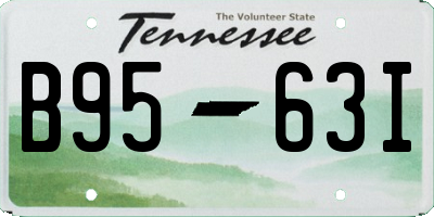 TN license plate B9563I