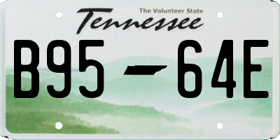 TN license plate B9564E