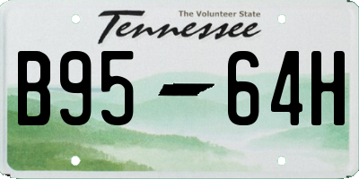 TN license plate B9564H
