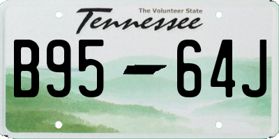 TN license plate B9564J