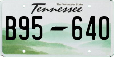 TN license plate B9564O