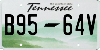 TN license plate B9564V