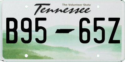 TN license plate B9565Z