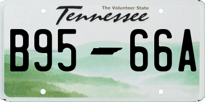 TN license plate B9566A