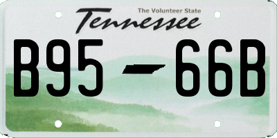 TN license plate B9566B