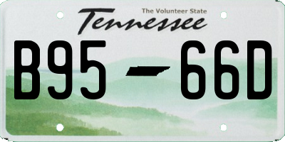 TN license plate B9566D