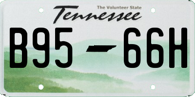 TN license plate B9566H