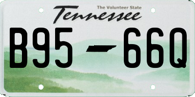 TN license plate B9566Q