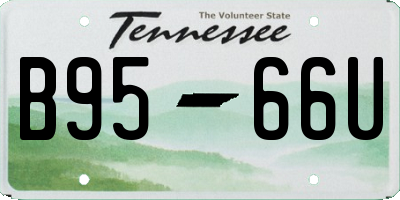 TN license plate B9566U