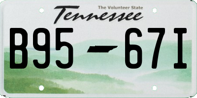TN license plate B9567I