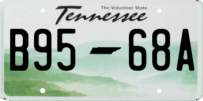 TN license plate B9568A