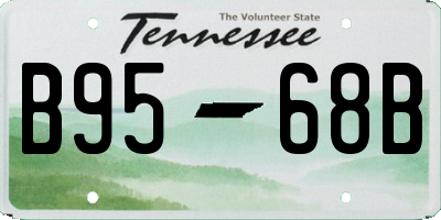 TN license plate B9568B