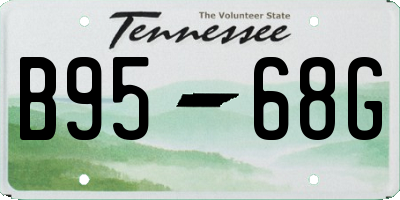 TN license plate B9568G