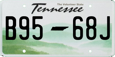TN license plate B9568J