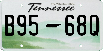 TN license plate B9568Q