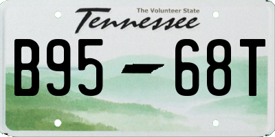 TN license plate B9568T
