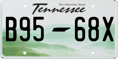 TN license plate B9568X