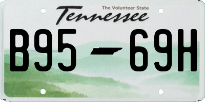 TN license plate B9569H