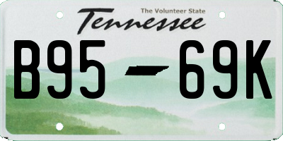 TN license plate B9569K