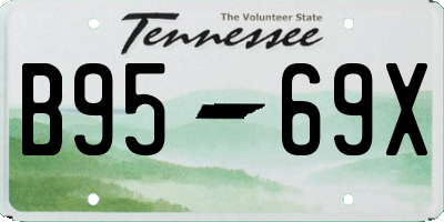 TN license plate B9569X