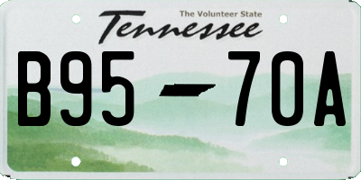 TN license plate B9570A