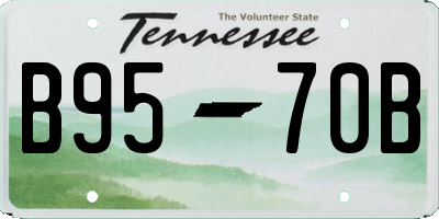 TN license plate B9570B
