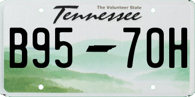 TN license plate B9570H