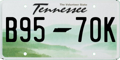 TN license plate B9570K