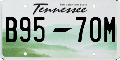 TN license plate B9570M