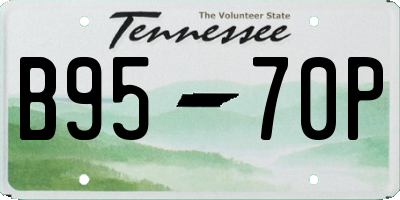 TN license plate B9570P