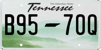 TN license plate B9570Q
