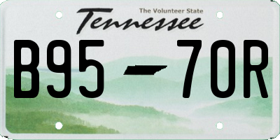 TN license plate B9570R